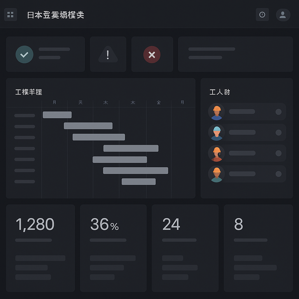 建設管理ダッシュボード